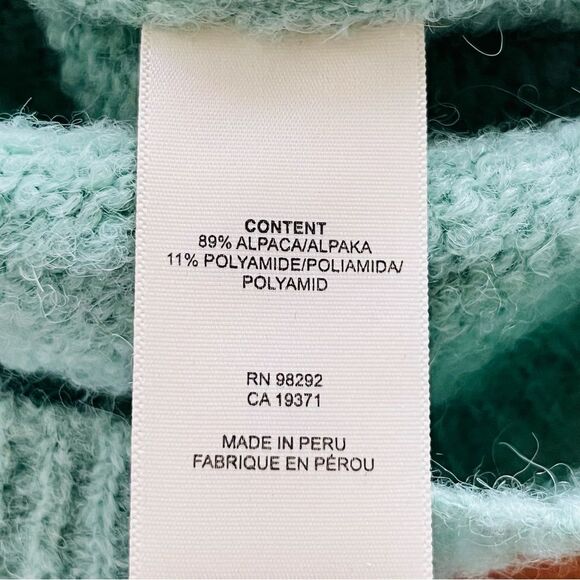 Tibi Green Alpaca Sweater Size XXS Knit Quiet Luxury Old Money - Picture 7 of 9